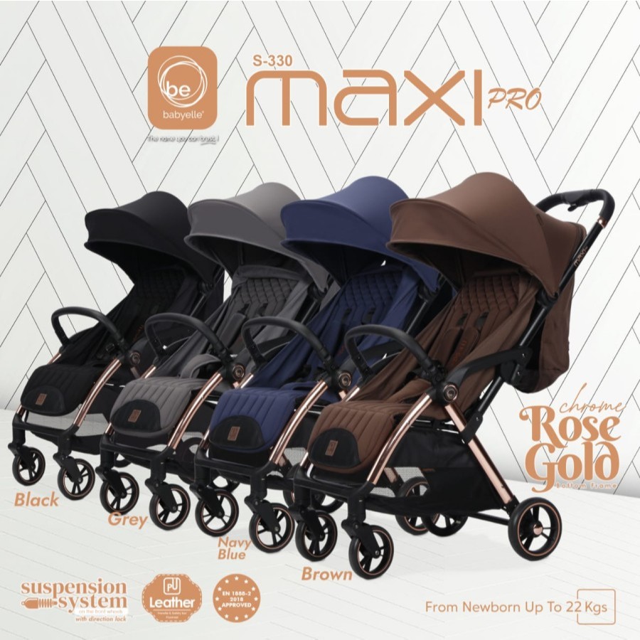 Makassar! Stroller Babyelle Maxi Pro Cabin Size Baby Stroller S-330 / Kereta Dorong Anak