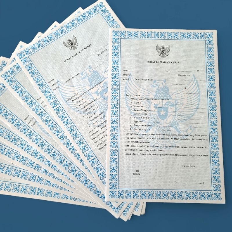 

Qreinashop KERTAS SURAT LAMARAN KERJA