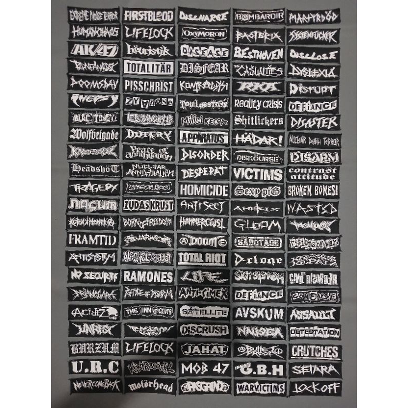 Emblem Band Punk / Patch Punk Random