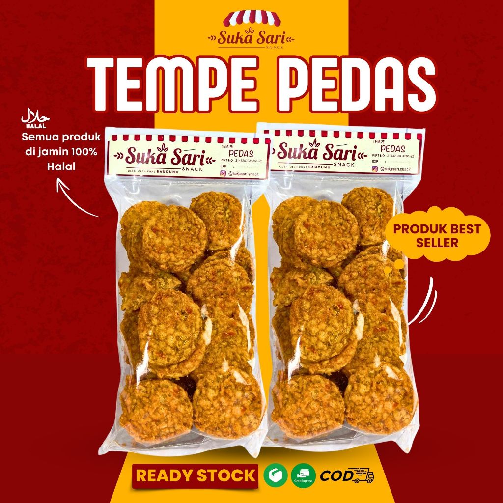 

Tempe Manis Pedas SS / Pedas Gila / Khas Bandung / SUKASARI