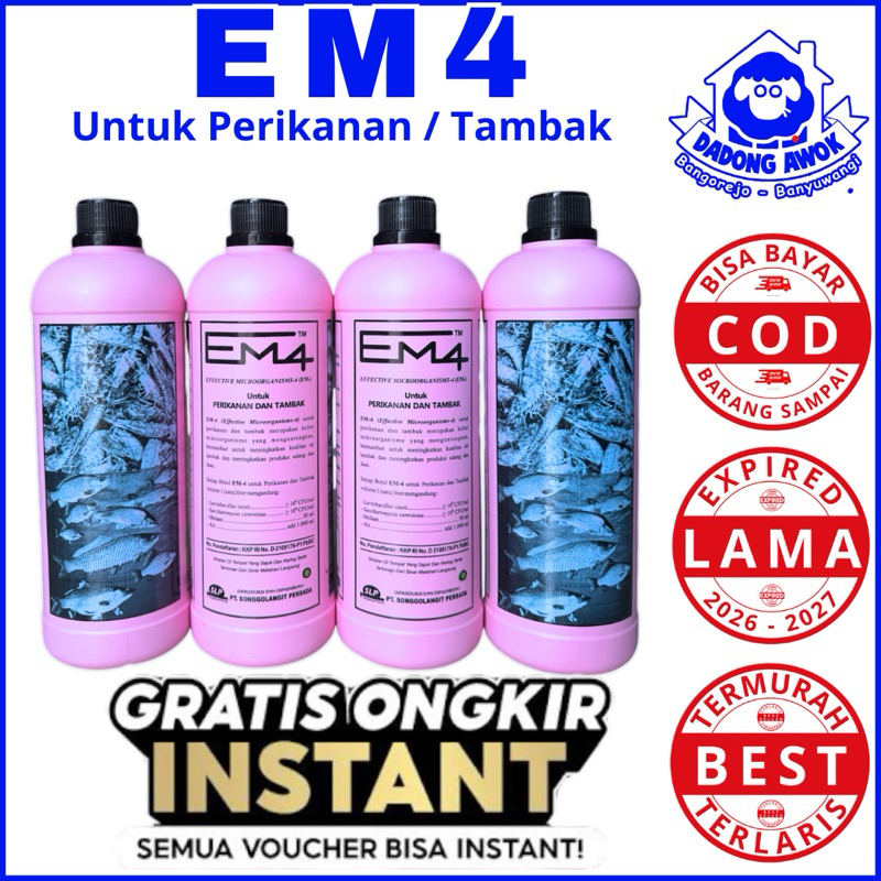 EM4 PERIKANAN 1 L - EM4 IKAN - EM4 TAMBAK - EM4 IKAN LELE - EM4 PINK - EM4 IKAN NILA - EM4 UDANG