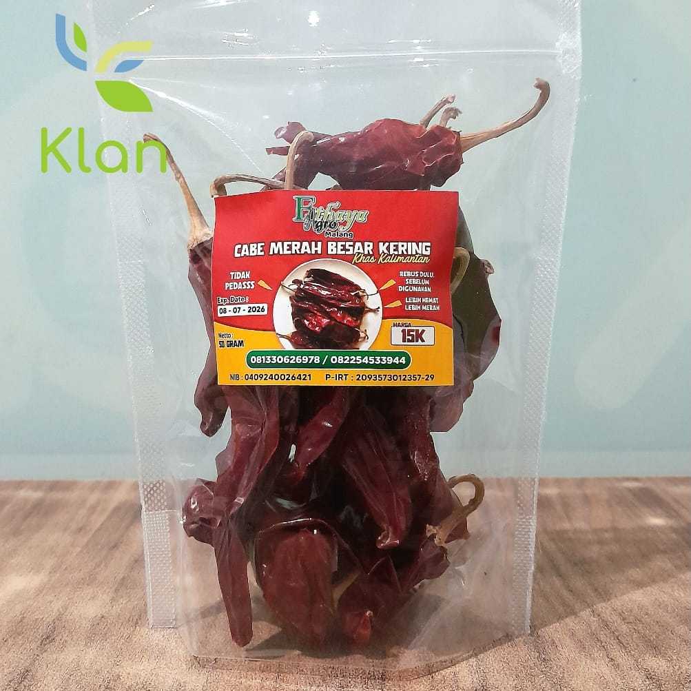 

CABE MERAH BESAR KERING KHAS KALIMANTAN 50 GR