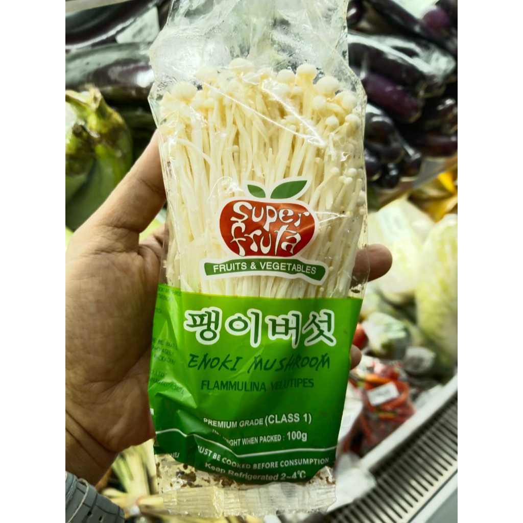 

Jamur Enoki Fruta Premium / Jamur Enoki Segar / Jamur Enoki Organik 100gr per pack