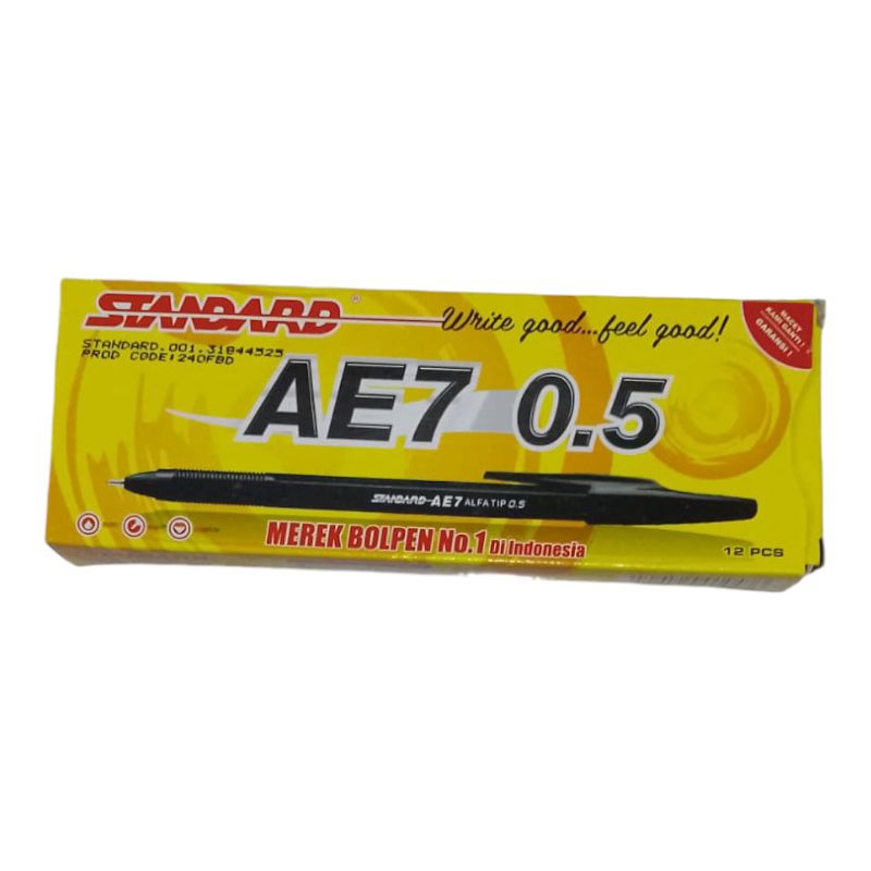 

Pen standar AE7 1 pak isi 12 pcs