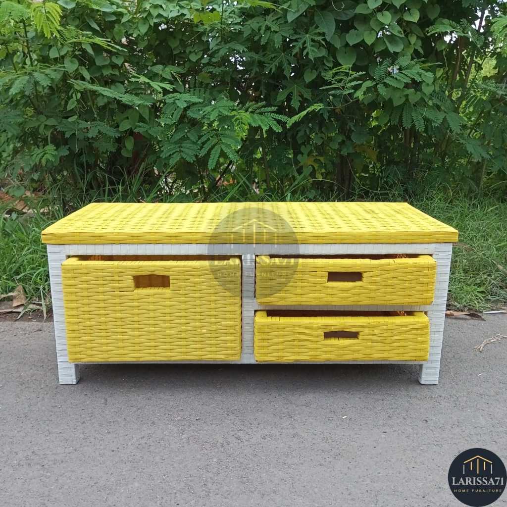 RB Meja TV Minimalis Rotan Sintetis Lemari Plastik Rotan Sintetis Murah