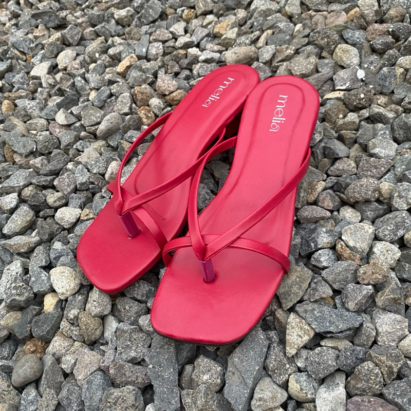 TERLARIS MELIA - CALLA Japit Heels Sandal Tali Wanita High Heels Hak Tahu 3cm Kekinian Perempuan