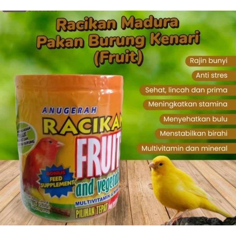 PAKAN BURUNG RACIKAN MADURA FRUIT KENARI