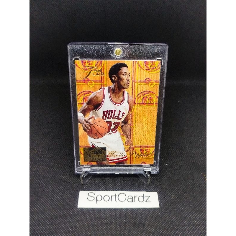 94-95 Kartu Basket Scottie Pippen Chicago Bulls Fleer Flair Play Maker #6 of 10 (dpt top loader)