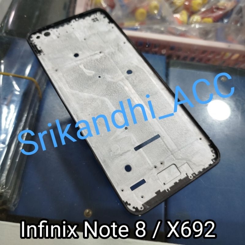 Frame tulang tengah Infinix Note 8 / X692 Tulang lcd tatakan mesin
