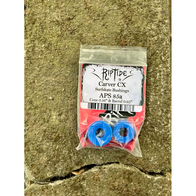 Bushings Surfskate Carver CX merk RipTide 1 pasang (1 pair), bentuknya Cone 0.56”dan Barrel 0.65”. M
