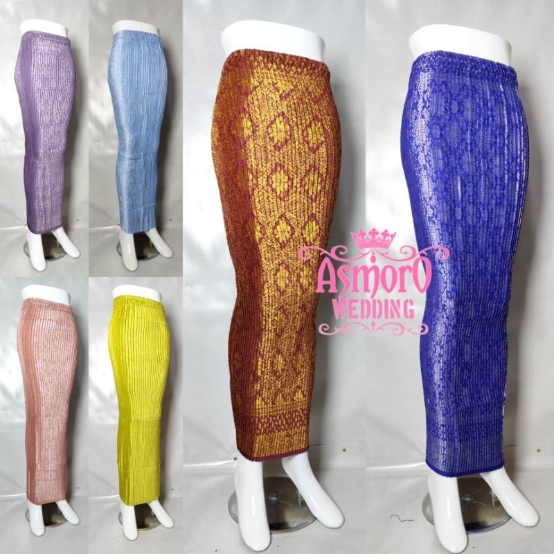rok songket / rok songket plisket / bawahan kebaya / rok songket span / rok songket kebaya