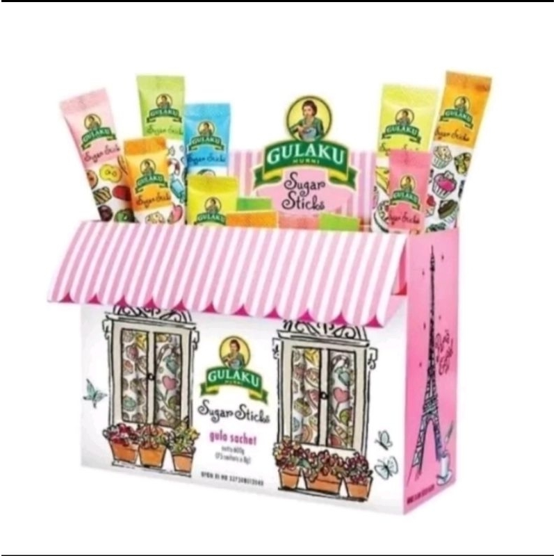 

Gulaku Sugar Sticks Paris Perancis 600g (75sachet@8g)