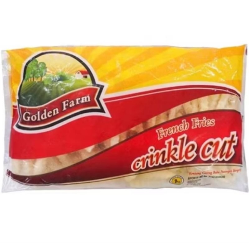 

kentang Goreng golden farm crinkle cut 500gr