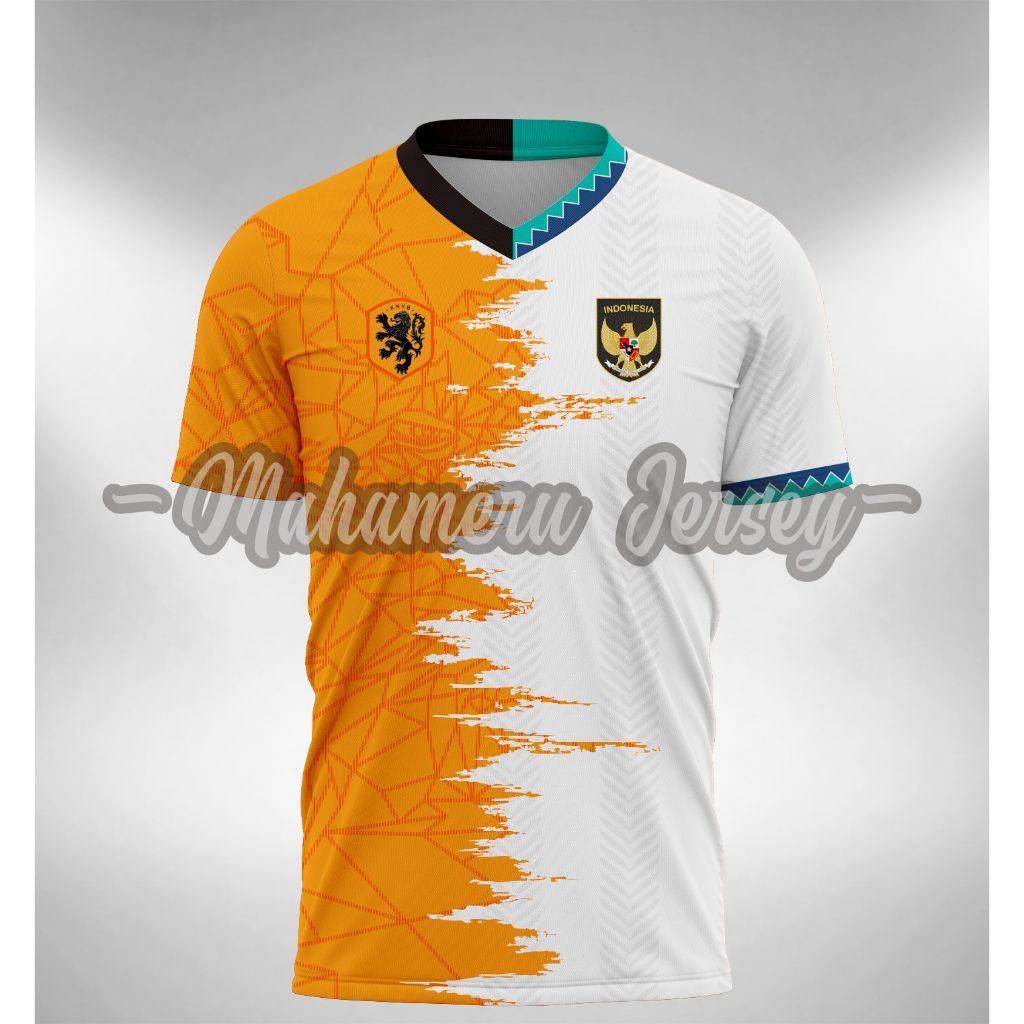 Jersey Kombinasi Timnas Indonesia X Belanda 2022 2023 Away