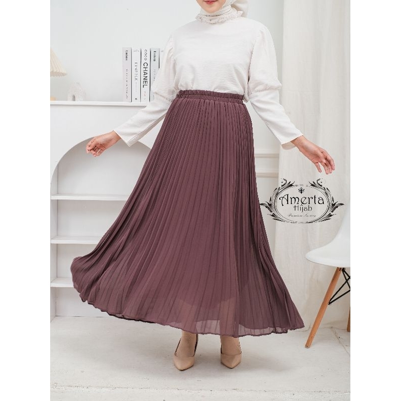 TERLARIS ROK PLISKET CERUTY BABYDOLL PREMIUM HEAVY SIFON EXLUSIVE / PLEATED SKIRT CERUTI