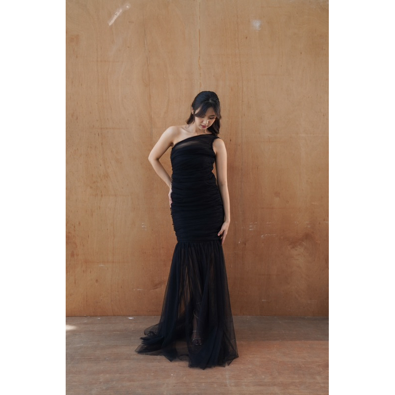 Dear Bianca | Isabella Tulle dress in Black | Gaun Pesta / Prewedding