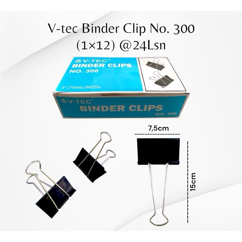 

1Pcs Binder Clip Besar no 300/310 v-tec / paper clip / klip kertas