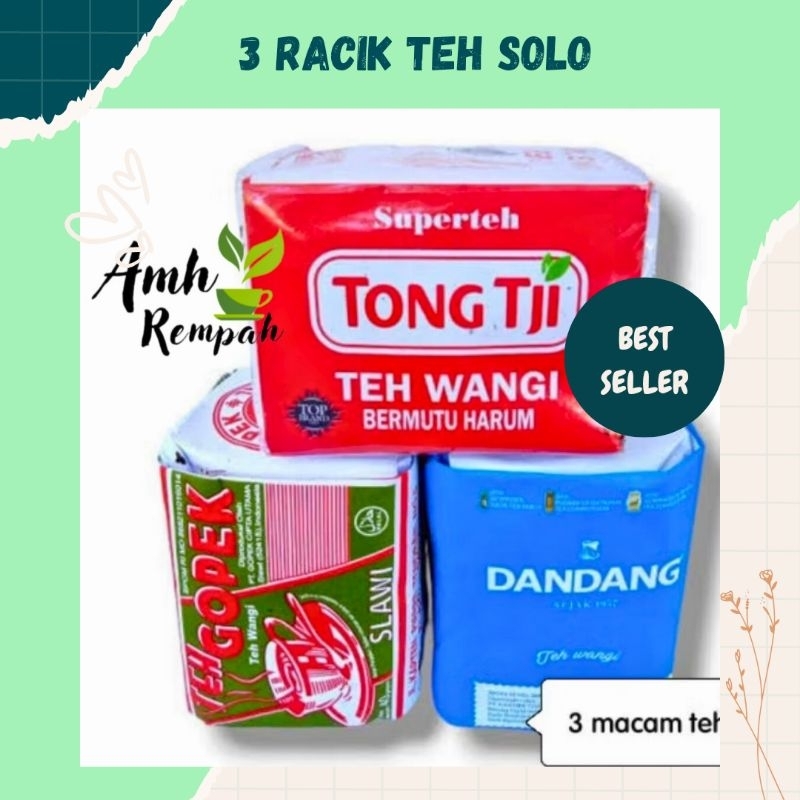 

Paket 3 Racikan Teh Solo praktis, Tong tji, gopek, dandang