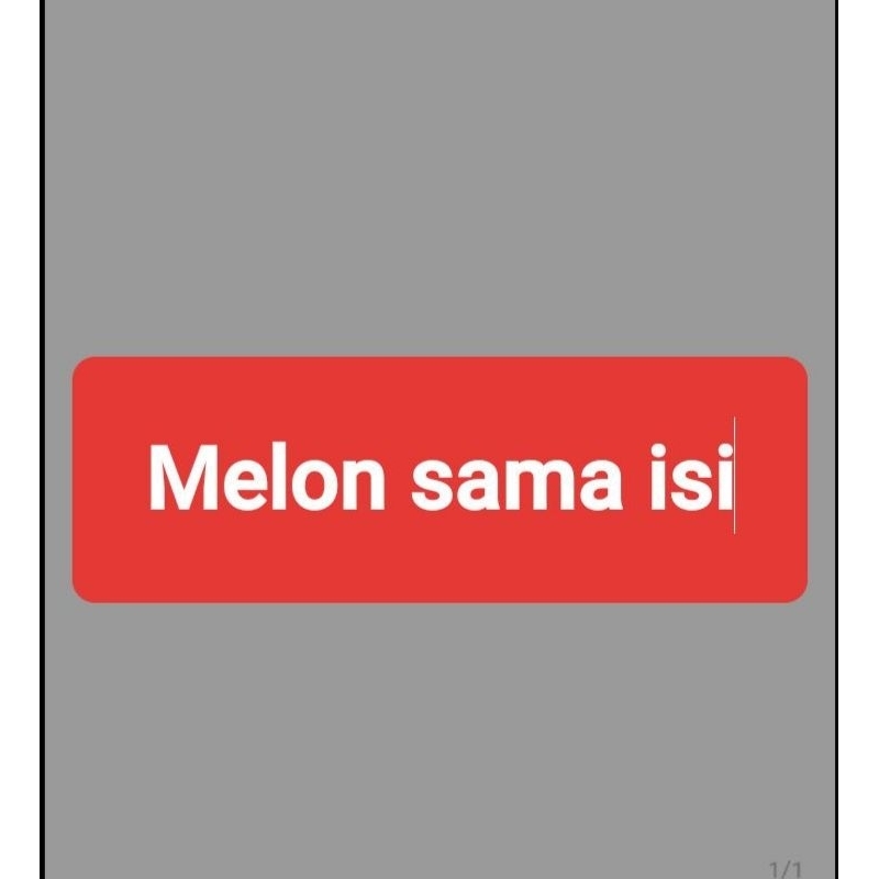 

Satu Buah melon sama isi