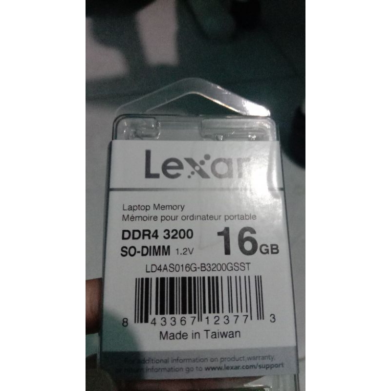 RAM LEXAR 16GB DDR4 SODIMM 3200Mhz