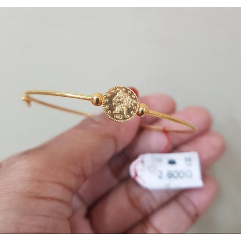 Gelang bangle emas 70 dollar