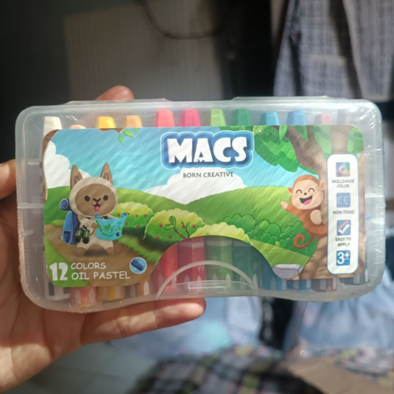 

MACS Crayon 12 warna | Krayon 12 warna | Colors Oil Pastel