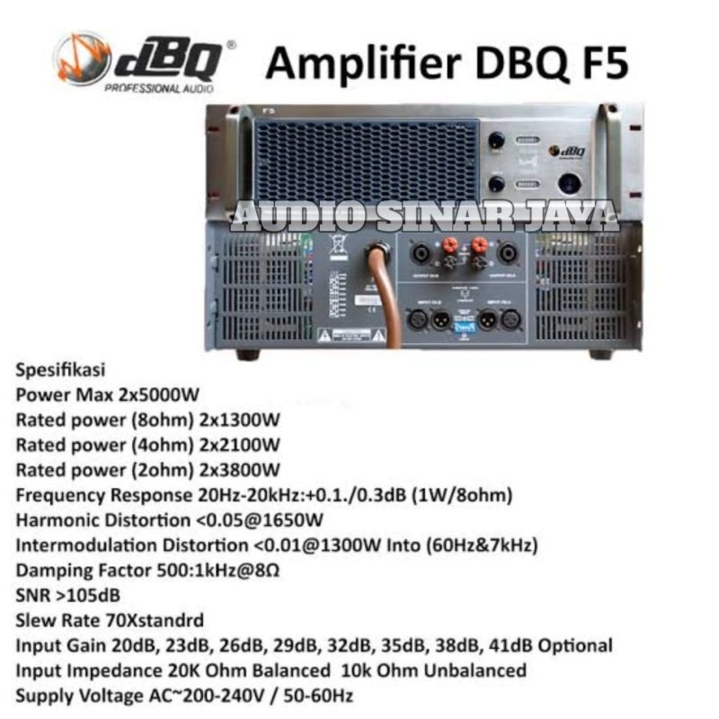 POWER AMPLIFIER DBQ F5