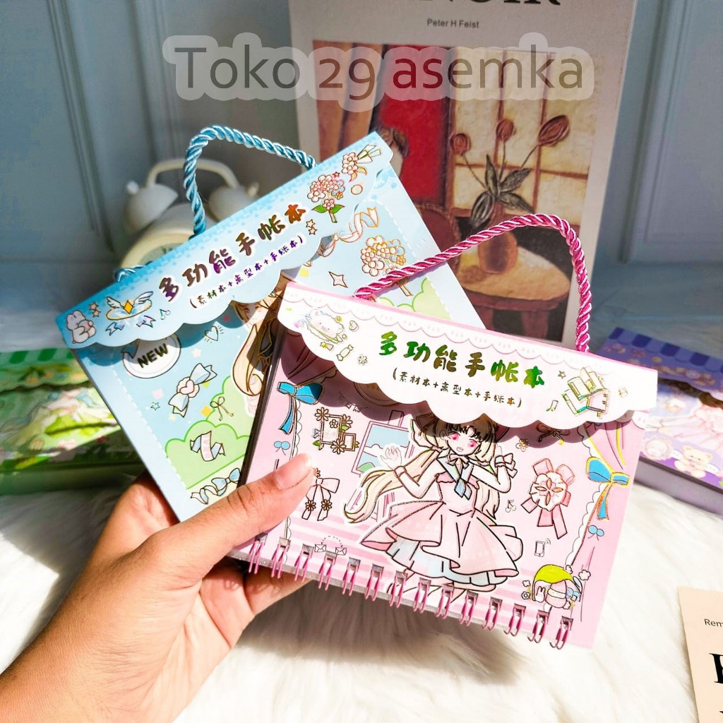 

Sticker Karakter Cewe sweet isi dalam bentuk notebook kode KL-69 Daily Manual Cute Pattern Decorative Tape Sticker Gift CRAFT