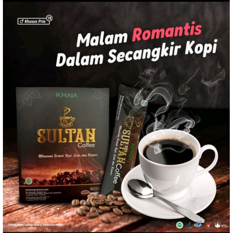 

Khaia sultan coffee original 1 sachet 25 gr rendah gula