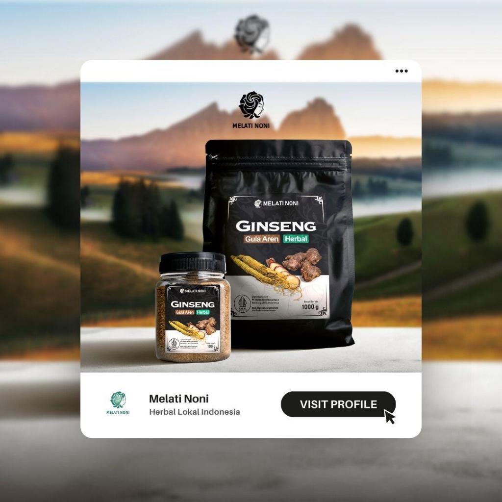 

GINSENG Jahe Merah Purwaceng Pasak Bum Gula Aren Herbal Stamina Pria Original 1 Kg Melati Noni
