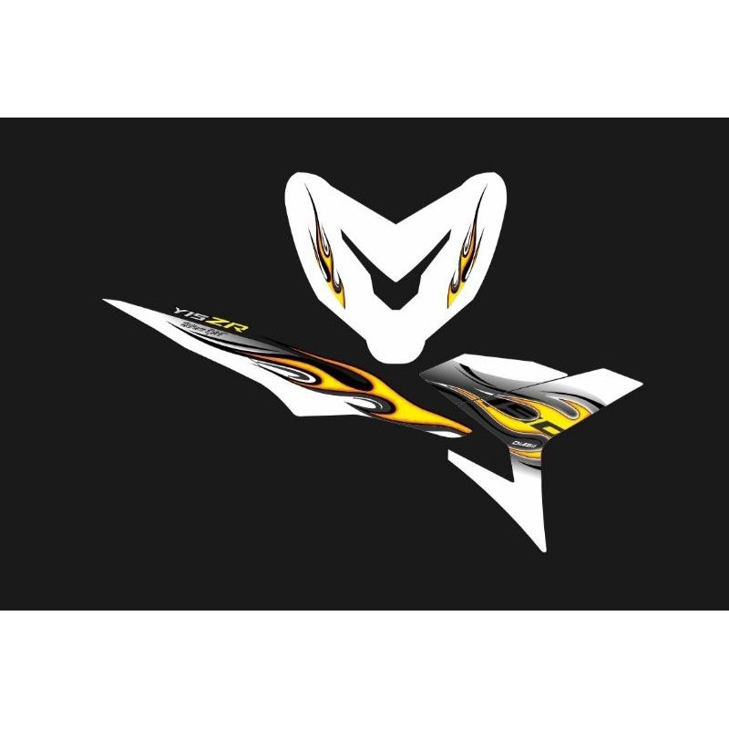 STRIPING STICKER TRANSPARAN MX KING LIST API SIMPEL  ELEGANT