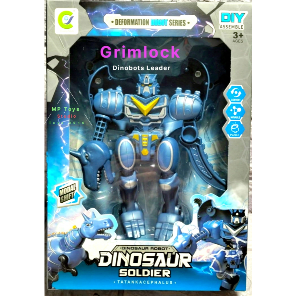MP toys - Robot Dinobot robot dinosaurus grimlock snarl slug robot transformer Mainan anak action fi