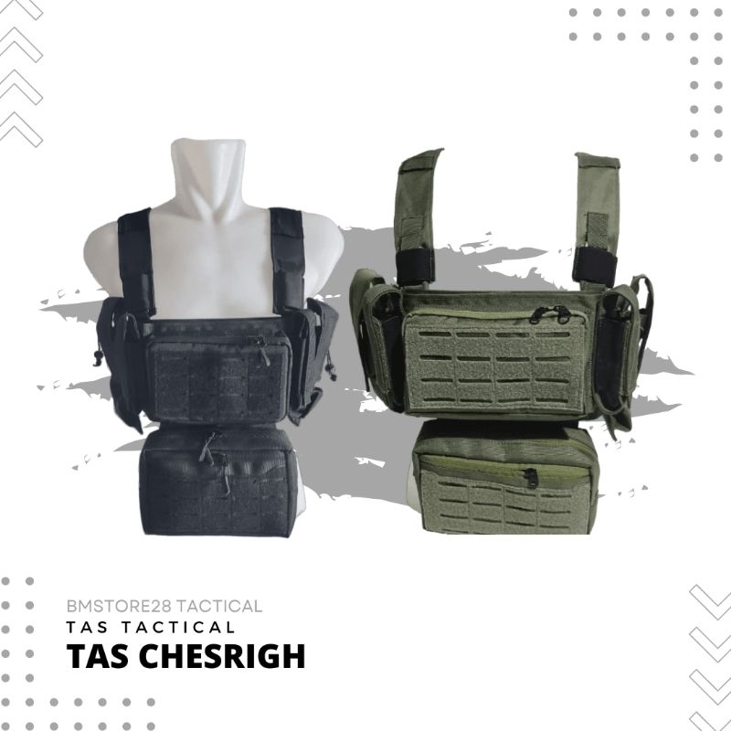Chest Rig Taktis KRAKEN I Tas Dada Mini Chestrig Modular Hijau Tas Dada Tactical Rompy Body Vest