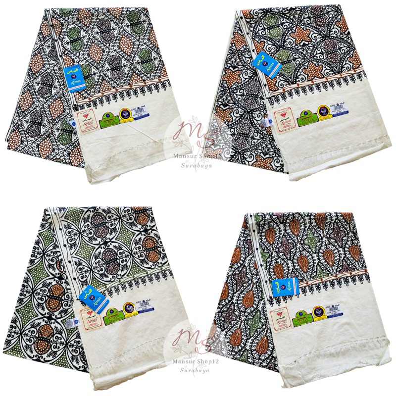 Sorban Sulam Bordir Putih Almas Kashmiri 3011