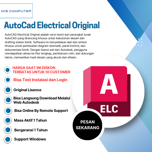 Autodesk Autocad Electrical Original Resmi Bergaransi For WIN