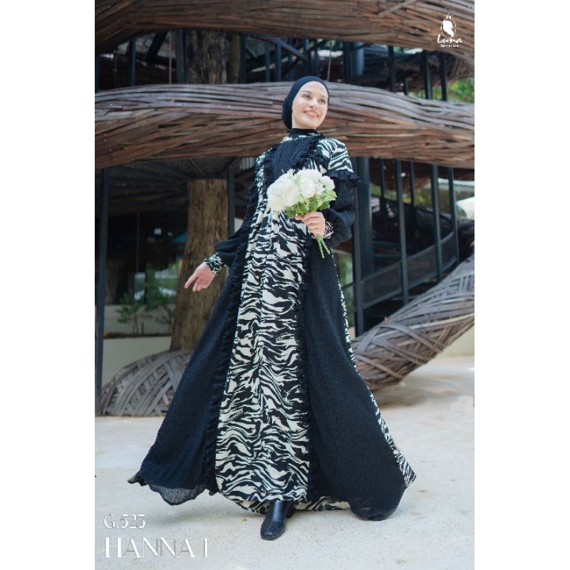 Gamis Premium HANNA 1 by Luna Hijab Indonesia