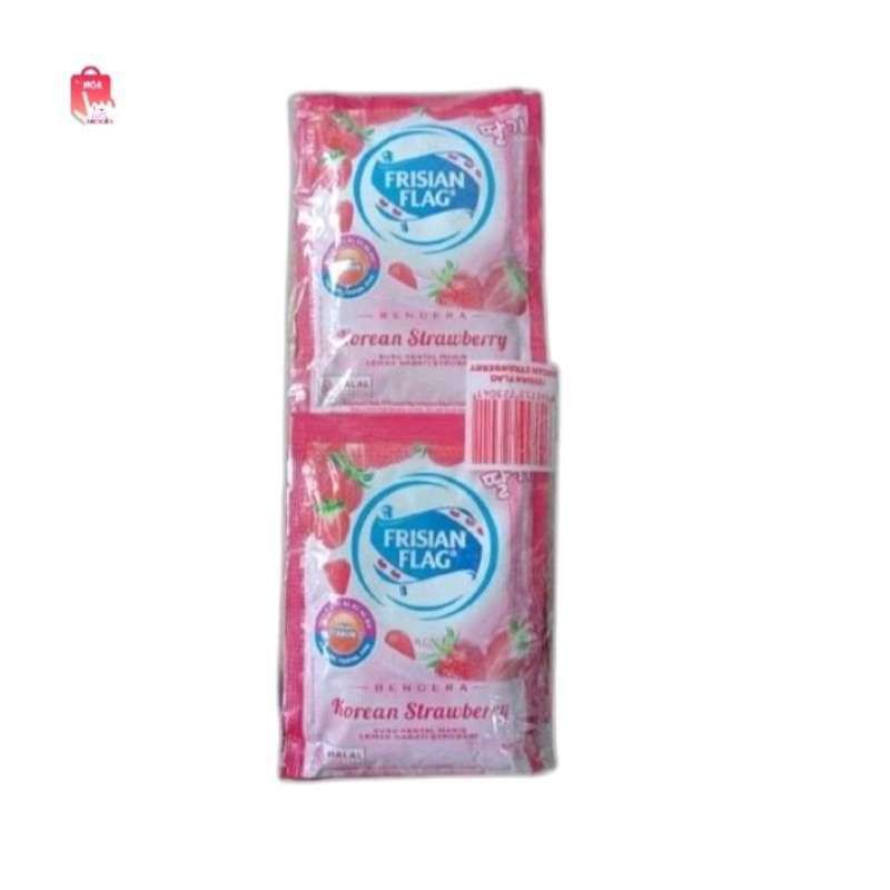 

Frisian Flag Susu Kental Manis Sachet - Korean Strawberry (1 pack/6 sachet)