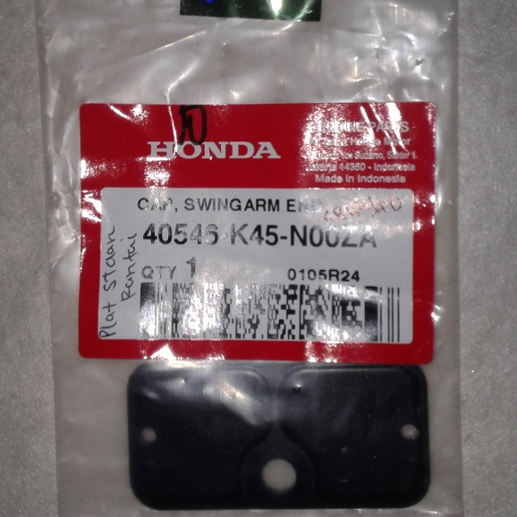 40546K45N00ZA PLAT STELAN RANTAI CB150 LED ORIGINAL 100% HONDA