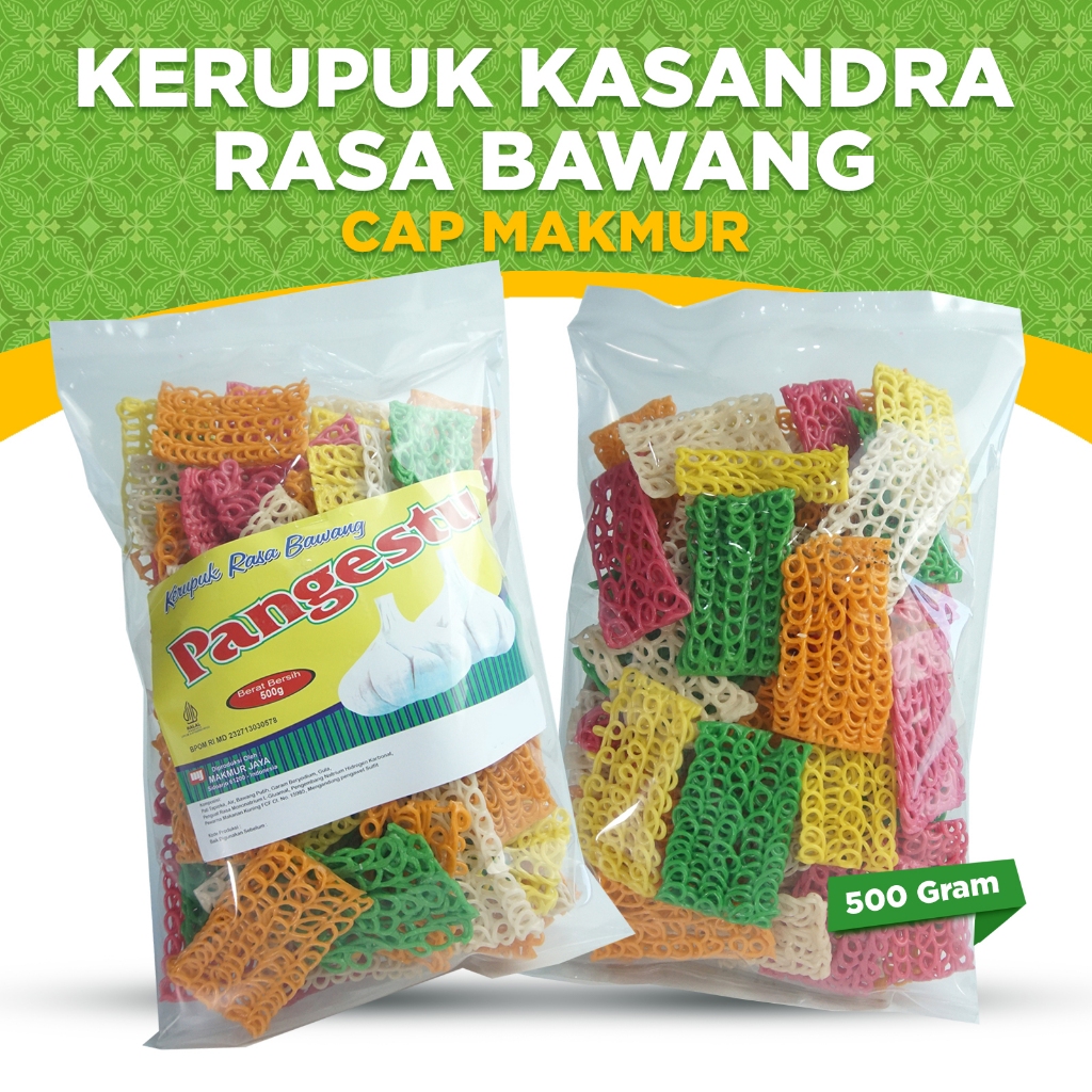 

KERUPUK MENTAH CAP MAKMUR KERUPUK KASANDRA RASA BAWANG PANGESTU RENYAH GURIH TANPA DIJEMUR