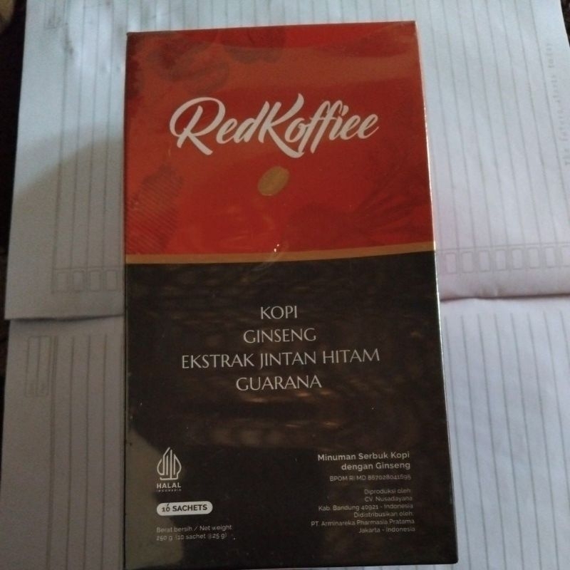 

Red koffiee, kopi merah kemasan baru