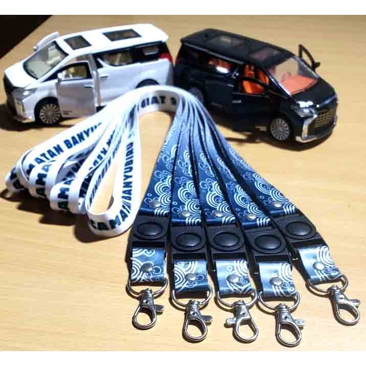 

Cetak Lanyard Custom / Gantungan Tali Idcard Name Tag (min 10pcs) ukuran 2 cm 1 atau 2 sisi