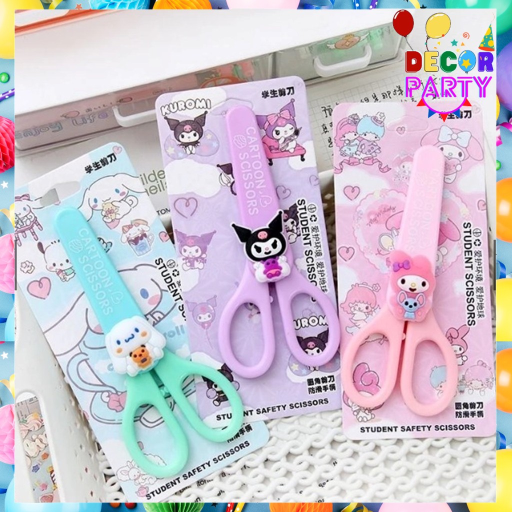 

DP Gunting Motif Karakter Cover Lucu Gunting Cover Alat Tulis Anak Sekolah Kartun Diy Kertas Tangan Kantor ATK Scissors Mini