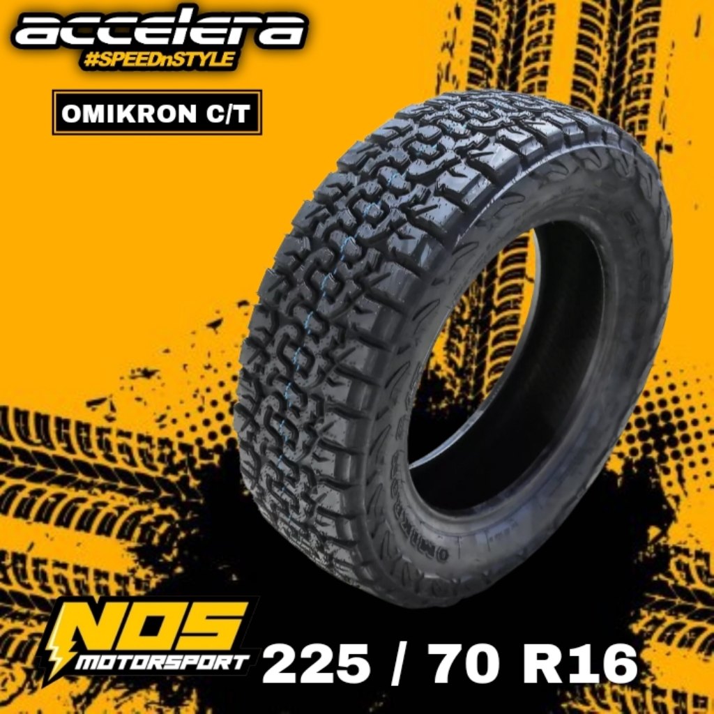 BAN MOBIL OFFROAD 225 70 R16 ACCELERA C/T BAN TUBLES RING 16 | BAN TANAH, LUMPUR, ASPAL, BATU