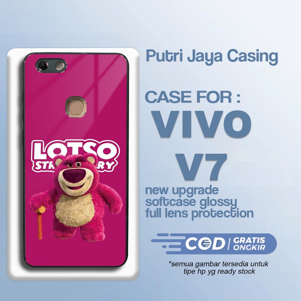 Case Vivo V7 Terbaru Bear Lotso Casing Vivo V7 Hardcase Softcase Glossy Terlaris Termurah Premium
