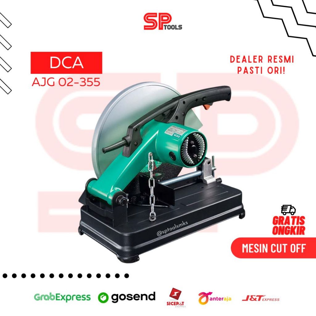 MESIN POTONG / PEMOTONG BESI CUT OFF / CUT OF / GERINDA DUDUK 14" 14 INCH DCA AJG02-355