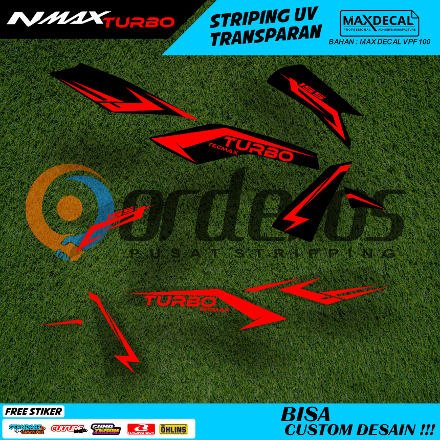 striping nmax turbo new thailand transparan old modifikasi motif api minimalis racing stiker nmax 3