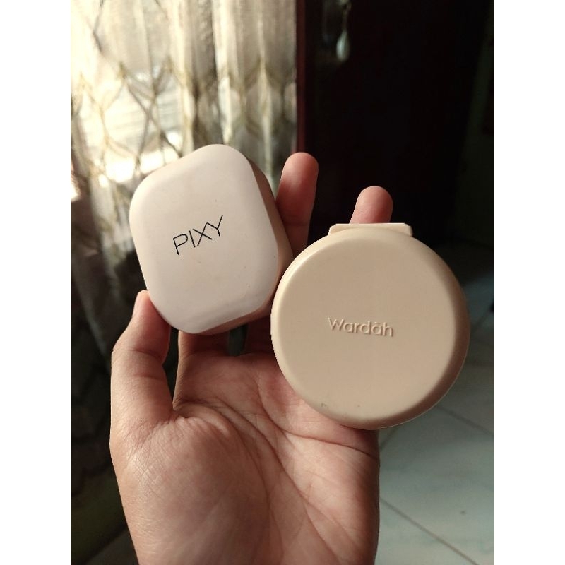 preloved wardah colorfit powder foundation pixy two way cake