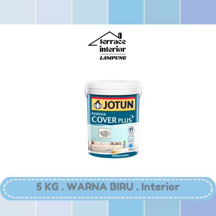 Cat Tembok Jotun Cover Plus warna Biru 5 Kg