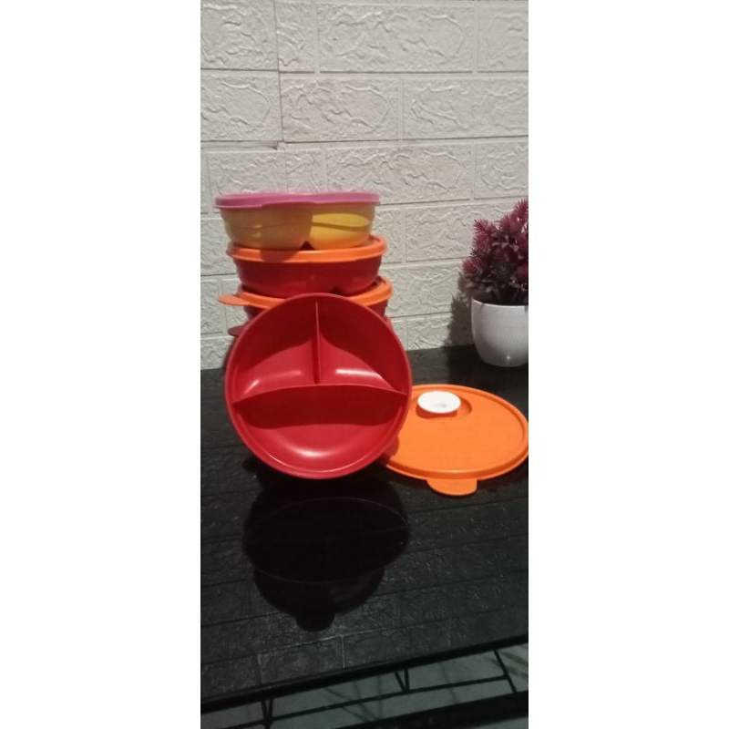 Bekal makan Tupperware original second Bulat CWL, MHB,LHB n BYO