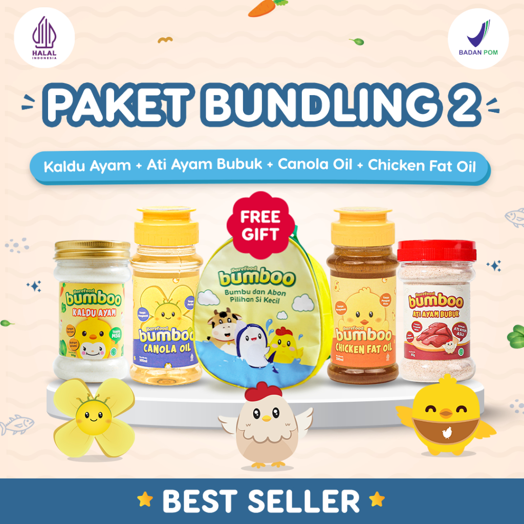 

Paket Bundling Bumboo Seasonings & Oils - 2 [Free Tas Lucu]